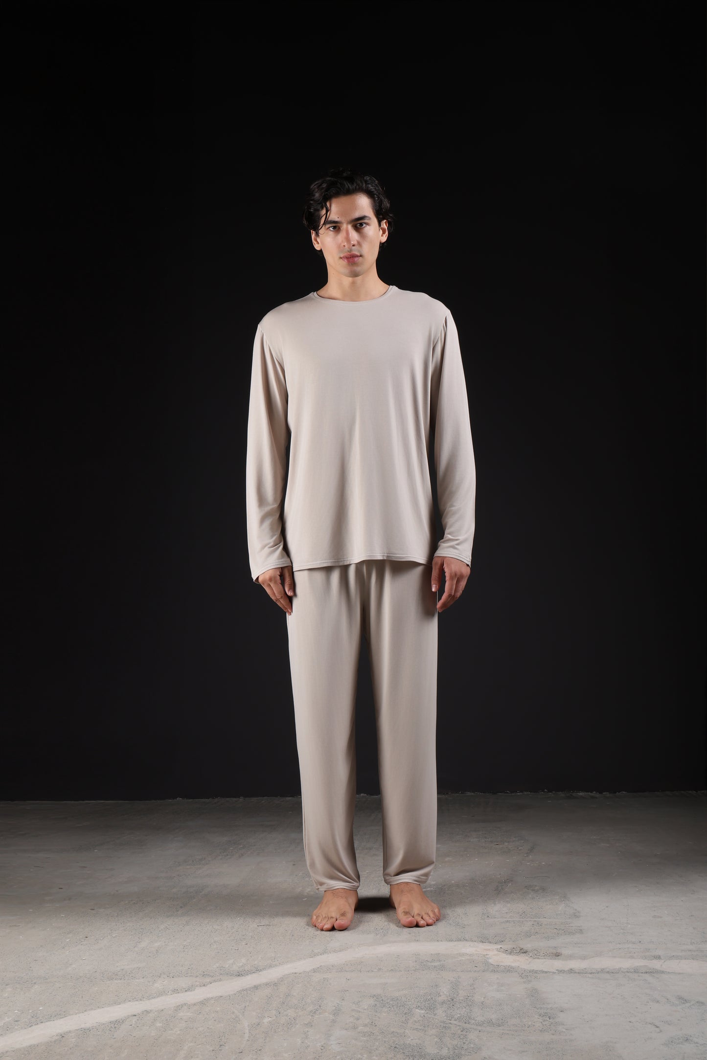 ON CALL TOP FULL SLEEVE — IN TAUPE