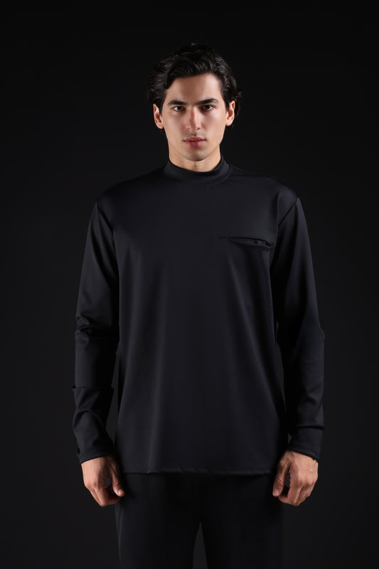 FLEX SHIRT FULL SLEEVE — IN BLACK