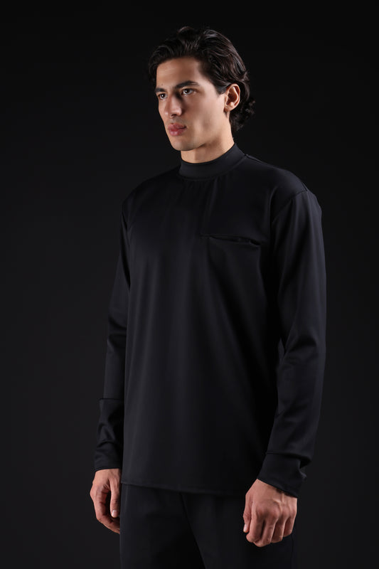 FLEX SHIRT FULL SLEEVE — IN BLACK
