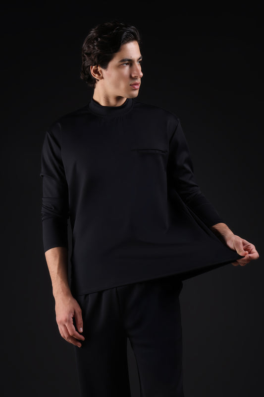 FLEX SHIRT FULL SLEEVE — IN BLACK
