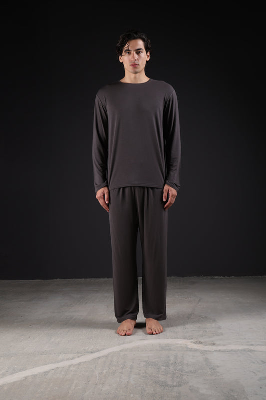 ON CALL TOP FULL SLEEVE — IN GREY