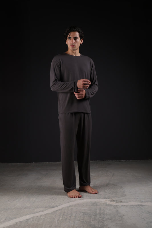 ON CALL TOP FULL SLEEVE — IN GREY