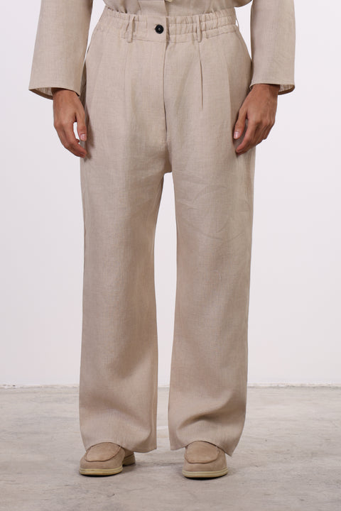 THE JAPANESE LINEN SET — MENS BEIGE