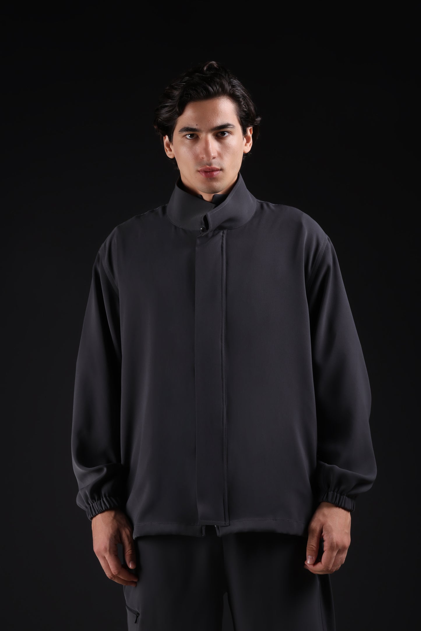 SOLID JACKET — IN GREY