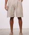 THE LINEN SHORTS  — MENS BEIGE