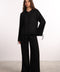 THE ISLAND LINEN BLEND SET — WOMENS BLACK