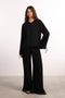 THE ISLAND LINEN BLEND SET — WOMENS BLACK