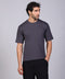 BASIC TEE ROUND NECKLINE — MENS GREY
