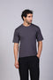 BASIC TEE ROUND NECKLINE — MENS GREY
