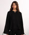 THE ISLAND LINEN BLEND SHIRT  — WOMENS BLACK