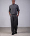 SHARK SHIRT HALF SLEEVES SET — MENS GREY
