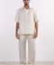 THE CLASSIC LINEN SHORT SLEEVE SET  — MENS CREME