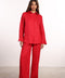 THE CLASSIC LINEN SET  — WOMENS RED