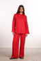 THE CLASSIC LINEN SET  — WOMENS RED