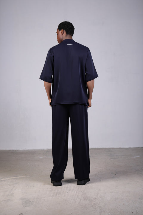 SHARK SHIRT HALF SLEEVES SET — MENS NAVY