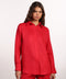 THE CLASSIC LINEN SHIRT  — WOMENS RED