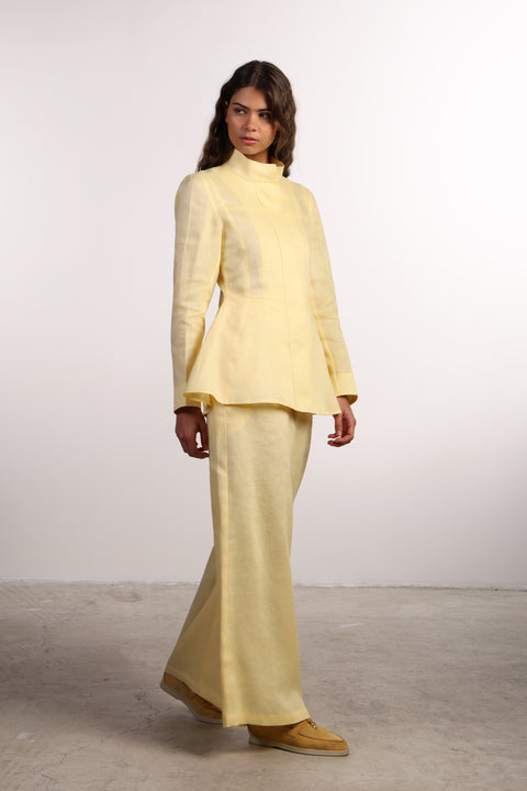 THE SIGNATURE LINEN SET — WOMENS YELLOW