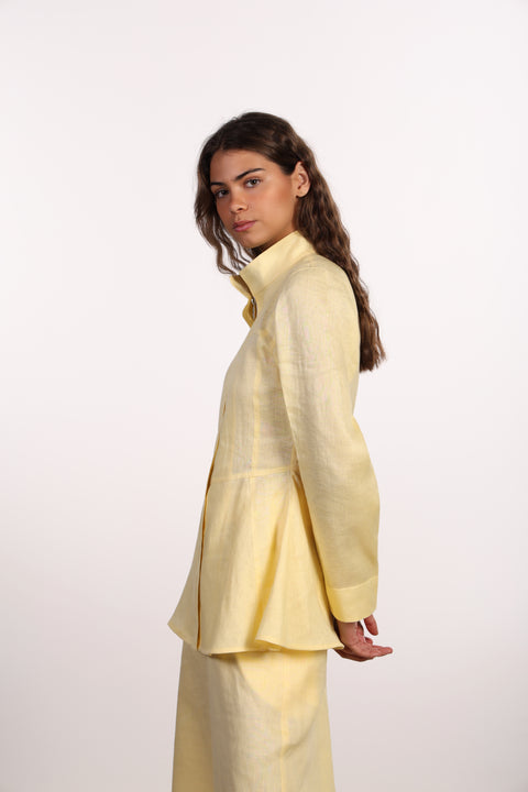 THE SIGNATURE LINEN SET — WOMENS YELLOW
