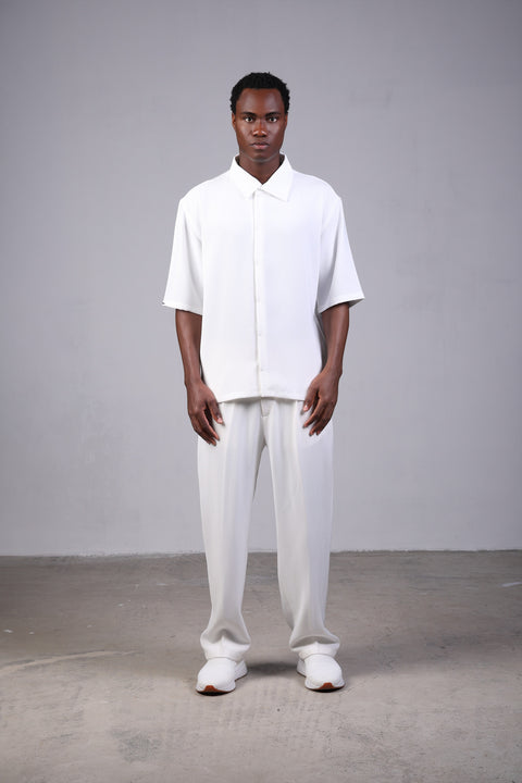 1987 SHIRT HALF SLEEVES SET — WHITE