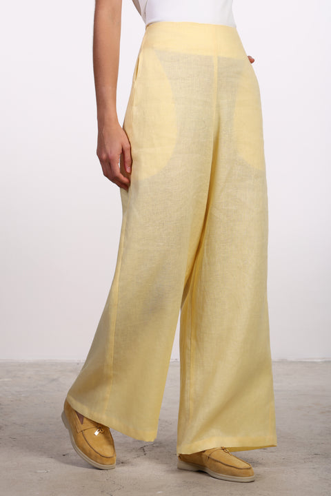 THE SIGNATURE LINEN SET — WOMENS YELLOW