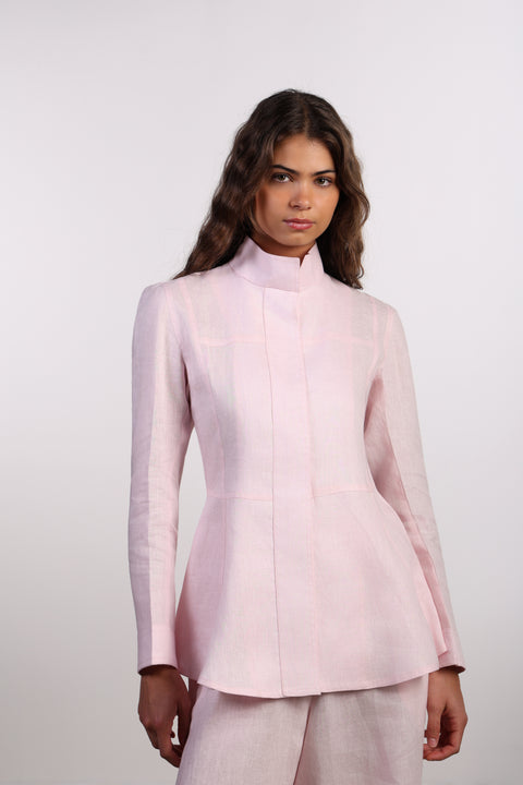 THE SIGNATURE LINEN SET — WOMENS PINK