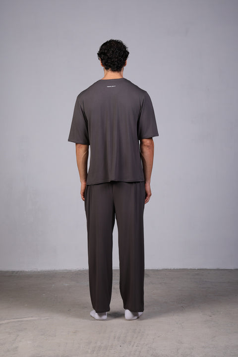 ON CALL TOP HALF SLEEVES — MENS GREY