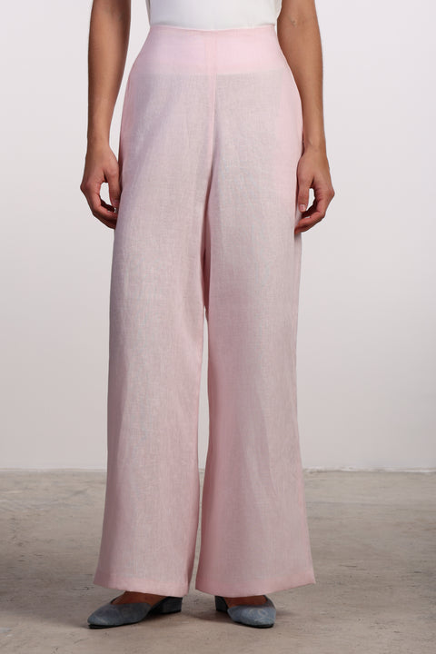 THE SIGNATURE LINEN SET — WOMENS PINK