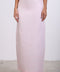 PENCIL LINEN SKIRT — WOMENS PINK