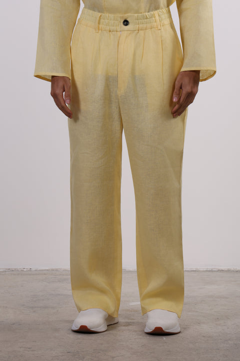 THE JAPANESE LINEN SET — MENS YELLOW