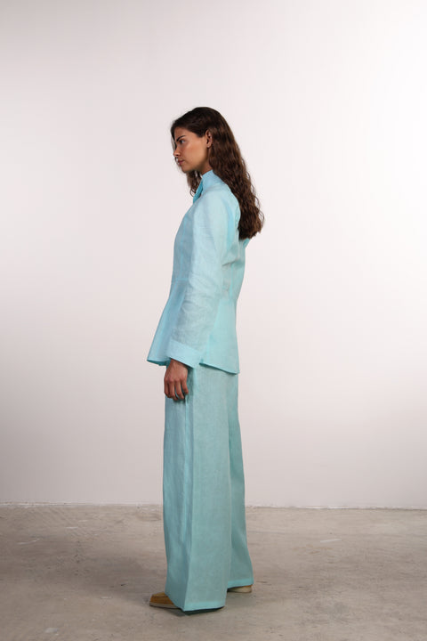 THE SIGNATURE LINEN SET — WOMENS TEAL