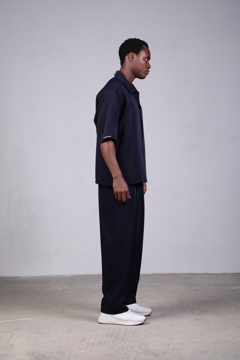 1987 SHIRT HALF SLEEVES SET — NAVY