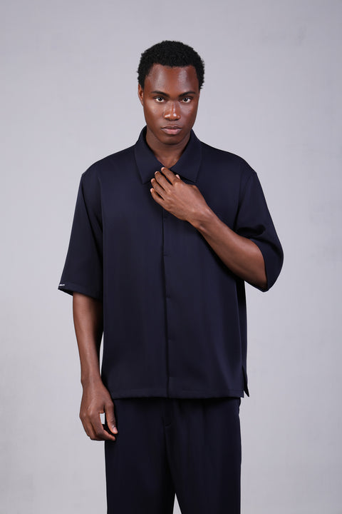 1987 SHIRT HALF SLEEVES — IN NAVY