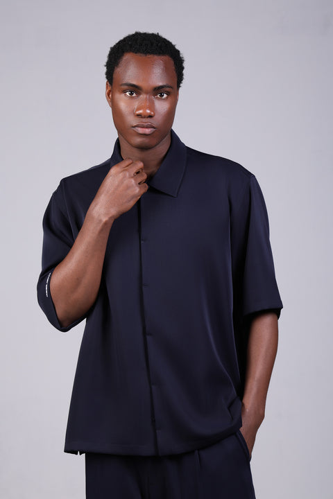 1987 SHIRT HALF SLEEVES — IN NAVY