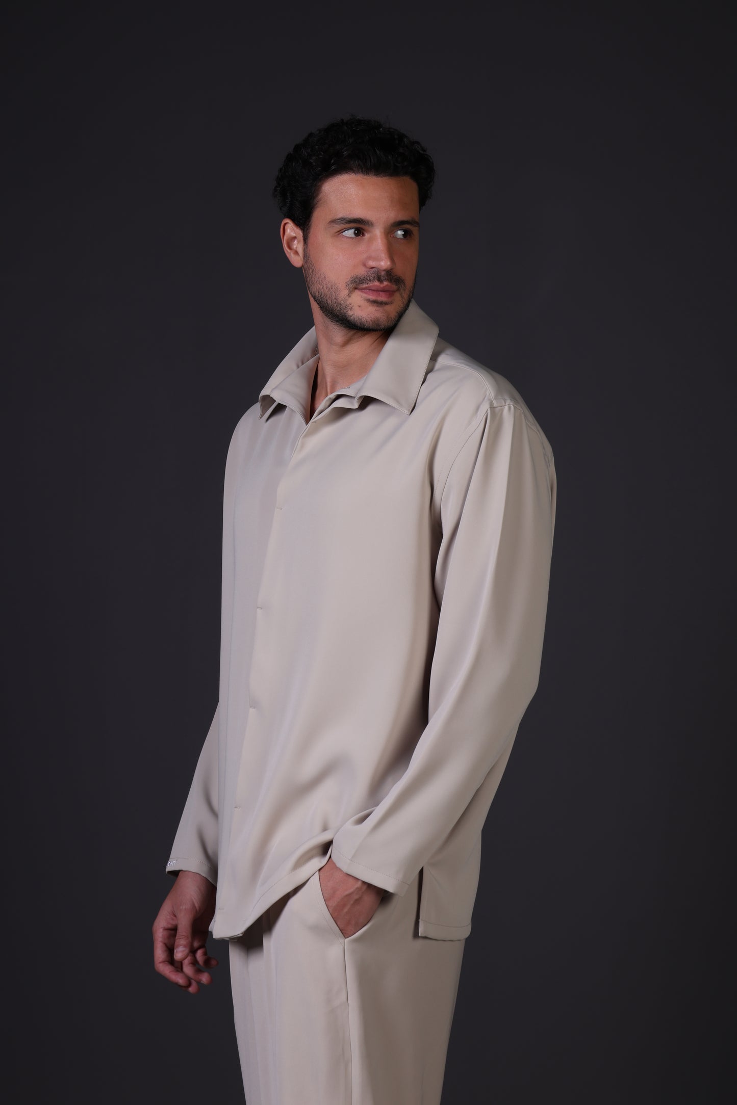 1987 SHIRT FULL SLEEVE — IN BEIGE