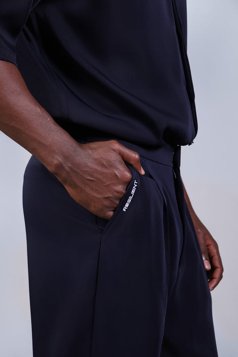 1987 SHIRT HALF SLEEVES SET — NAVY