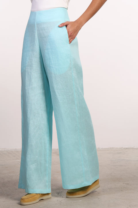 THE SIGNATURE LINEN SET — WOMENS TEAL