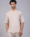 ON CALL TOP HALF SLEEVES — MENS TAUPE
