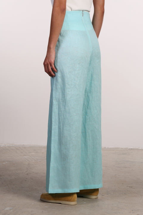 THE SIGNATURE LINEN SET — WOMENS TEAL