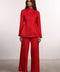 THE SIGNATURE LINEN SET — WOMENS RED