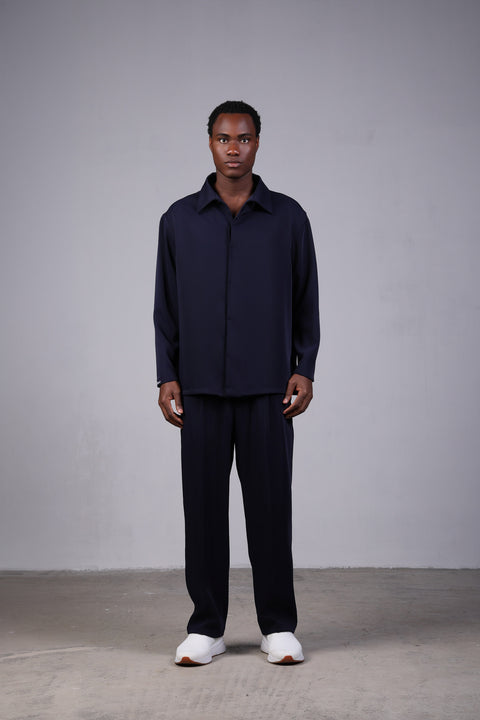 1987 SHIRT FULL SLEEVES SET — NAVY