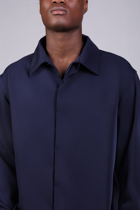 1987 SHIRT FULL SLEEVES SET — NAVY