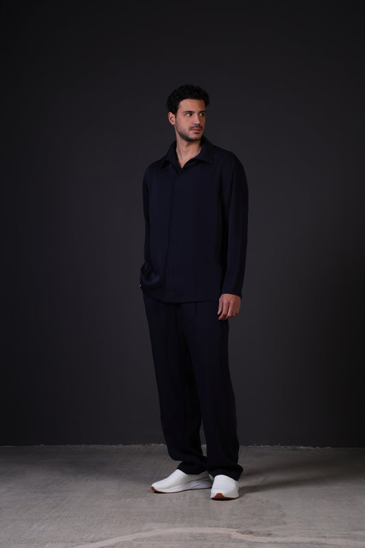 1987 SHIRT FULL SLEEVE — IN NAVY