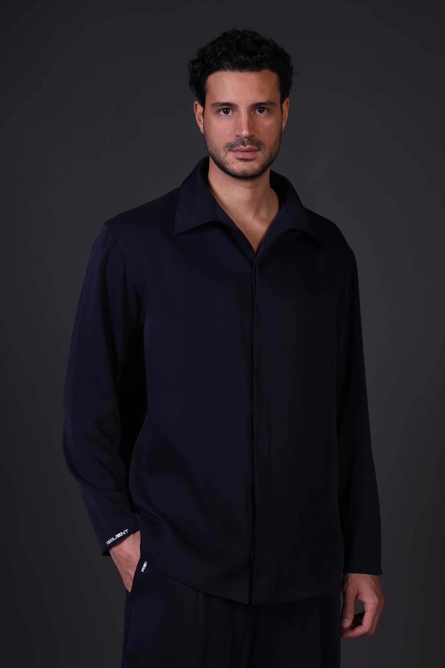 1987 SHIRT FULL SLEEVE — IN NAVY