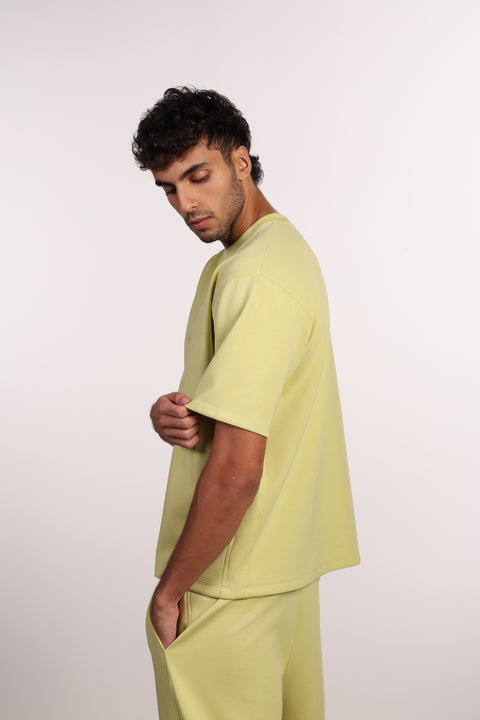 THE TRAVEL WEAR SHIRT  — MENS LIME GREEN