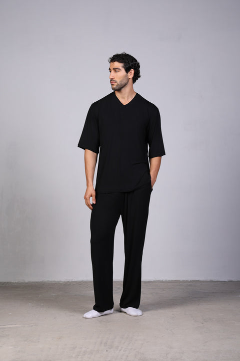 ON CALL HALF SLEEVES SET — MENS BLACK