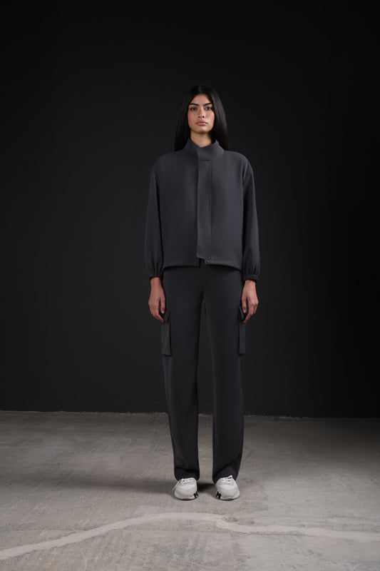 SOLID JACKET — IN GREY