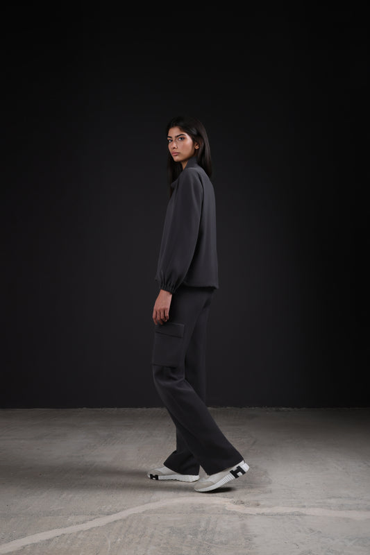 SOLID JACKET — IN GREY