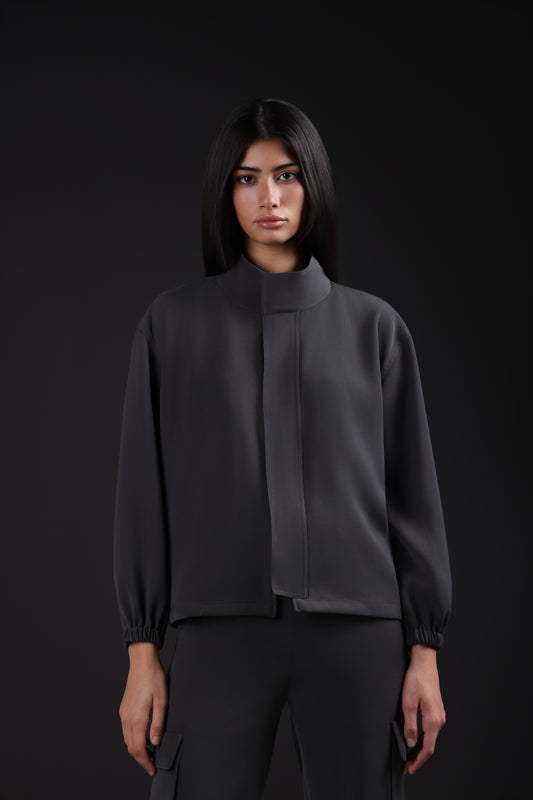 SOLID JACKET — IN GREY