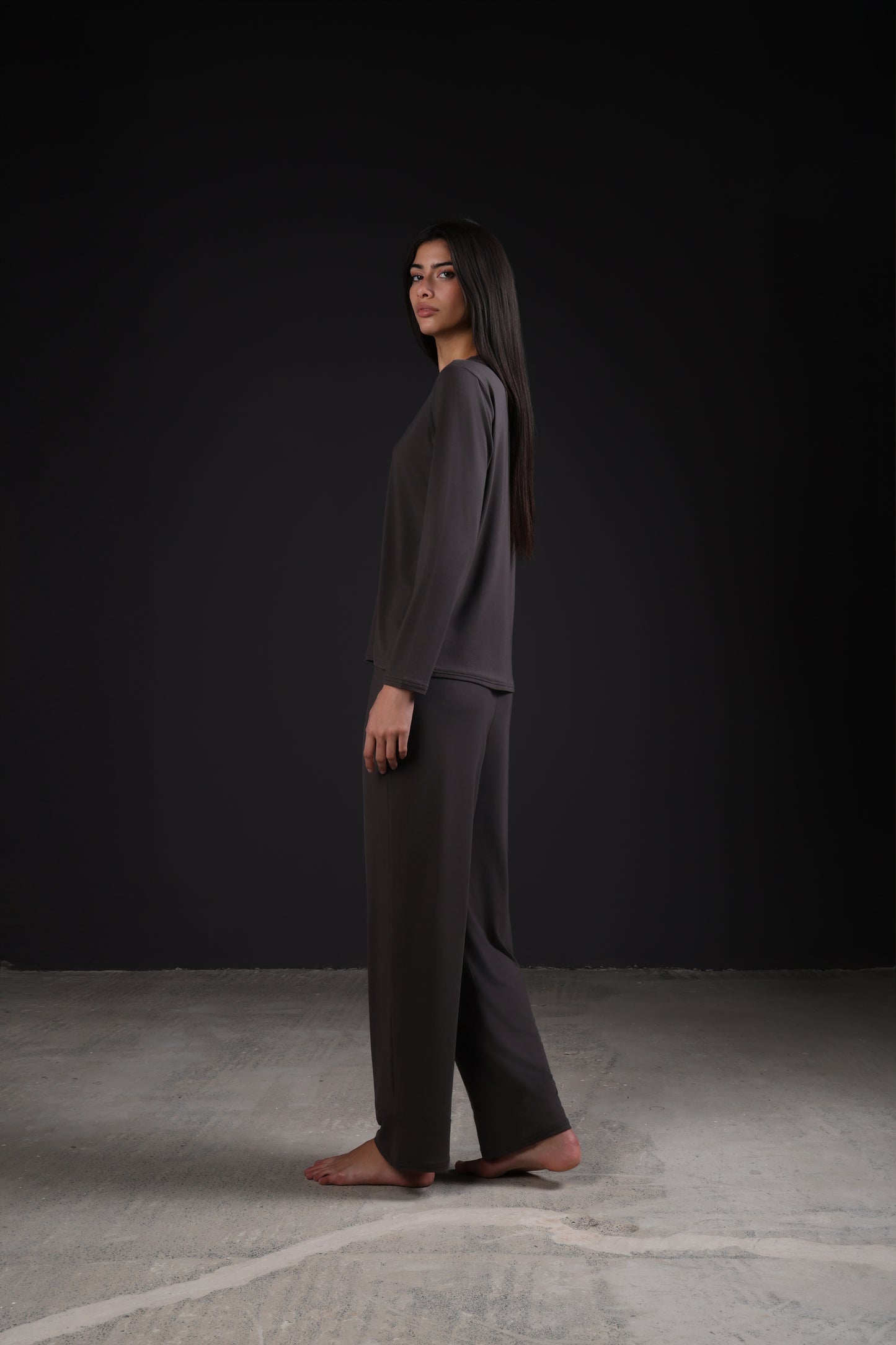 ON CALL TOP FULL SLEEVE — IN GREY