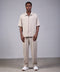 1987 SHIRT HALF SLEEVES SET — BEIGE